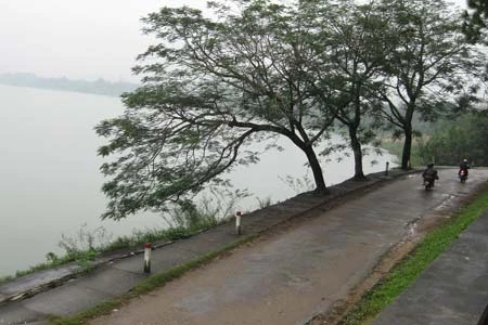 Đường lên chùa Thiên Mụ.