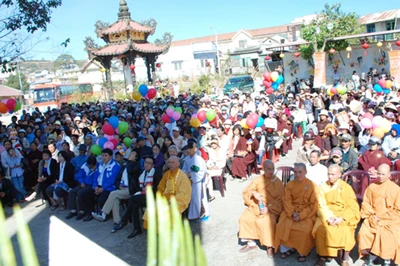 Lâm Đồng: Phật hoa kỷ lục ra mắt du khách ảnh 5 Lâm Đồng: Phật hoa kỷ lục ra mắt du khách ảnh 5