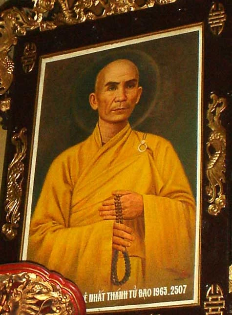 Di ảnh hòa thượng Thích Quảng Đức trong chùa Quán Thế Âm.