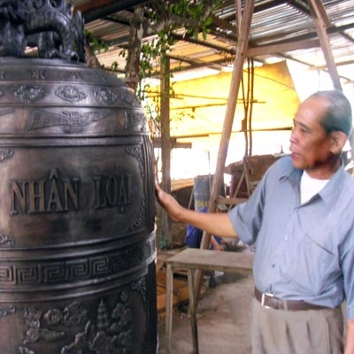 Nghệ nhân đúc đồng nổi tiếng Nguyễn Văn Sính