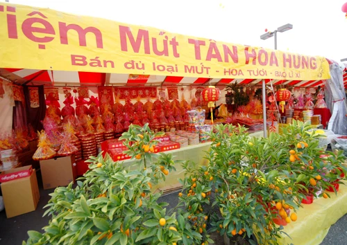 Bánh mứt cũng không thiếu thứ gì và rất an toàn vệ sinh