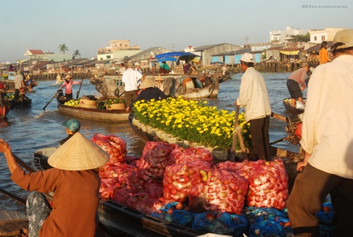 Sắc xuân trên chợ nổi Cái Răng ảnh 7