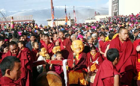 Lễ đón năm mới tại Tây Tạng.