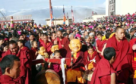 Lễ đón năm mới tại Tây Tạng.