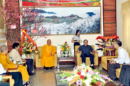 Ban Đại diện Phật giáo Lạng Sơn chúc Tết UBND tỉnh ảnh 2 Ban Đại diện Phật giáo Lạng Sơn chúc Tết UBND tỉnh ảnh 2