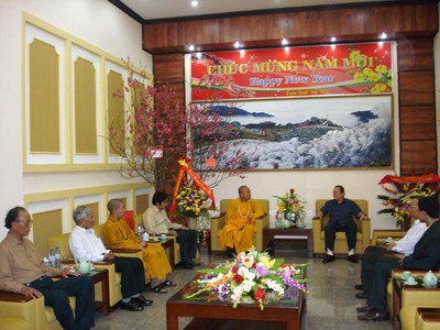 Ban Đại diện Phật giáo Lạng Sơn chúc Tết UBND tỉnh ảnh 1 Ban Đại diện Phật giáo Lạng Sơn chúc Tết UBND tỉnh ảnh 1