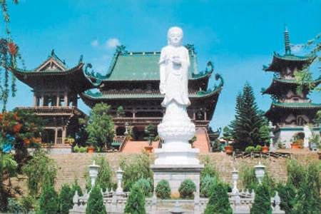 Chùa Minh Thành TP. Pleiku. Ảnh: Kim Vân