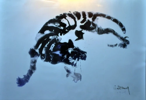 Kẻ Bướm hoa - tranh của Trần Chí Thành Tiếu - tranh của Nguyễn Trung Dũng Cọp - tranh mực nho của Lê Bá Đảng