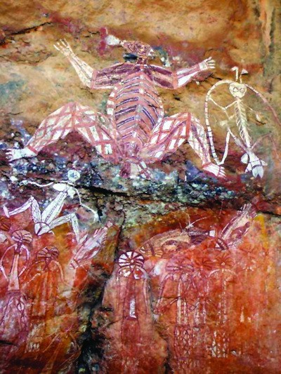 Hổ Tasmania được vẽ trong hang động Ubirr (Úc) - Ảnh: naturalwanders.com Hổ Tasmania được vẽ trong hang động Ubirr (Úc) - Ảnh: naturalwanders.com