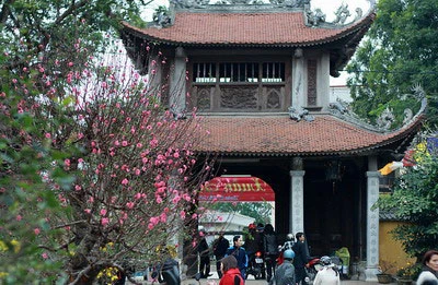 Vãn cảnh chùa ngày xuân ảnh 2