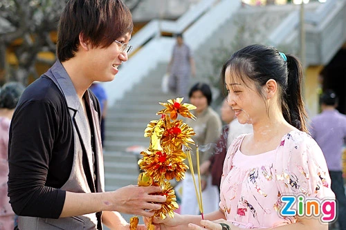 Quang Hà, Sỹ Luân lên chùa cầu may