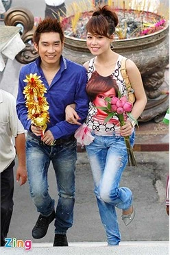 Quang Hà, Sỹ Luân lên chùa cầu may