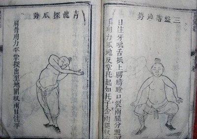 Vài thế tập Dịch cân kinh trong các bản hiện tồn