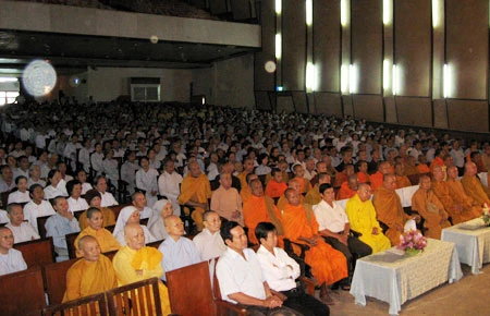 Tổng khai giảng các đạo tràng & ký kết bảo trợ thông tin hội 
thảo Hoằng pháp