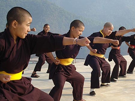 Ni cô luyện kungfu ảnh 1