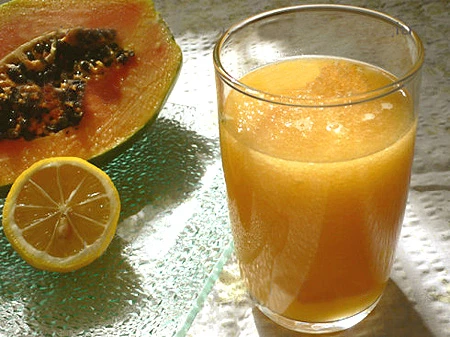 Sinh tố chanh đu đủ ảnh 4