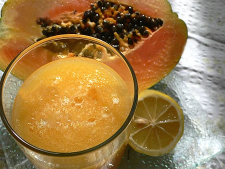 Sinh tố chanh đu đủ ảnh 1