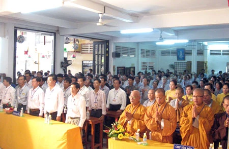 Ban Đại diện Phật giáo huyện Tân Hiệp tổ chức lễ mừng Phật đản