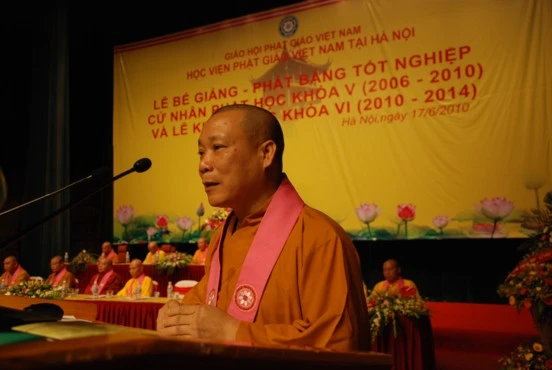 Hà Nội: Bế giảng khoá V và khai giảng khoá VI Học viện PGVN tại Hà Nội ảnh 2