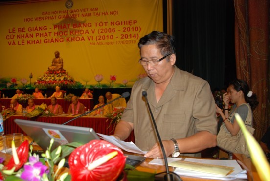 Hà Nội: Bế giảng khoá V và khai giảng khoá VI Học viện PGVN tại Hà Nội ảnh 6 Hà Nội: Bế giảng khoá V và khai giảng khoá VI Học viện PGVN tại Hà Nội ảnh 6
