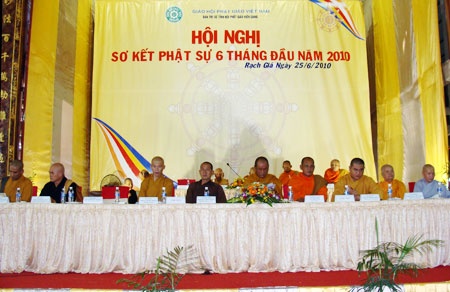 Phật giáo Kiên Giang sơ kết Phật sự 6 tháng đầu năm 2010