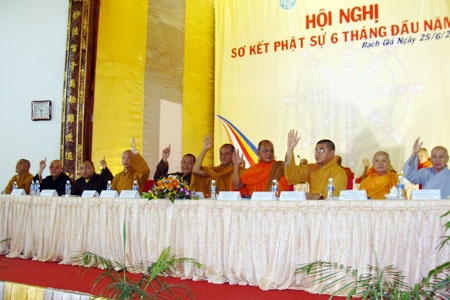Phật giáo Kiên Giang sơ kết Phật sự 6 tháng đầu năm 2010