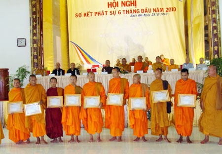 Phật giáo Kiên Giang sơ kết Phật sự 6 tháng đầu năm 2010
