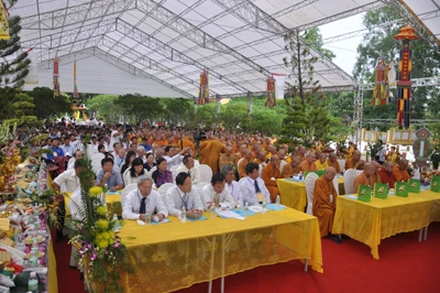 Tây Ninh: Đại lễ tưởng niệm, cầu siêu anh linh các liệt sĩ ngành bưu điện ảnh 6
