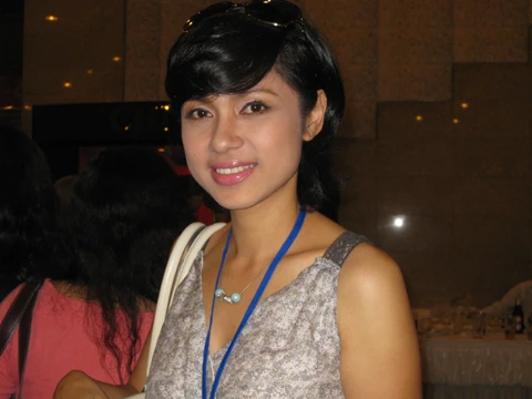 Đạo diễn Việt Trinh dự Đại hội Hội Điện ảnh Việt Nam hồi cuối tháng 7 tại Hà Nội.