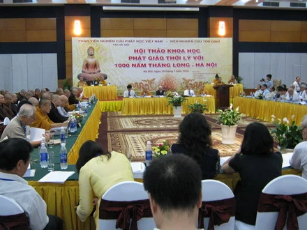Hội thảo khoa học "Phật giáo thời Lý với 1.000 năm Thăng Long - Hà Nội" ảnh 2 hoithao_2.jpg