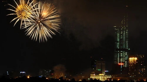 Bắn pháo hoa mừng Quốc khánh tại TP.HCM tối 2-9