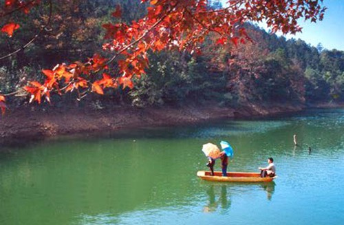 Lá phong đỏ trên núi Hương Sơn, Bắc Kinh. Ngắm lá bulo vàng rực vào cuối tháng 9, đầu tháng 10 ở vùng đồng cỏ Bá Thượng, tỉnh Hồ Bắc. Tới núi Tê Hà, Giang Tô, ngắm rừng phong đỏ rực vào cuối tháng 11, đầu tháng 12. Công viên rừng quốc gia ở Quảng Đông cũng là địa điểm thú vị để ngắm lá phong. Làng Changxi, huyện Vụ Nguyên, Giang Tây có vẻ đẹp ấn tượng của lá phong đỏ đối lập với vẻ cổ kính của những ngôi nhà theo kiến trúc Hồi. Khoảng tháng 12, rừng cây bạch quả chuyển màu vàng rượi tại làng Haiyang, tỉnh Quảng Tây. Miyaluo ở tỉnh Tứ Xuyên cũng là nơi tuyệt vời để ngắm lá phong, lá bulo, vào khoảng tháng 11 và 12. Thung lũng Jiuzhai, Tứ Xuyên có cảnh đẹp quyến rũ bởi màu sắc đối lập giữa lá phong đỏ và nước hồ trong xanh. Thời điểm lý tưởng nhất để ngắm cảnh là vào tháng 11. Rừng cây dương chuyển vàng rực vào tháng 11 ở Ejinaqi, Nội Mông.