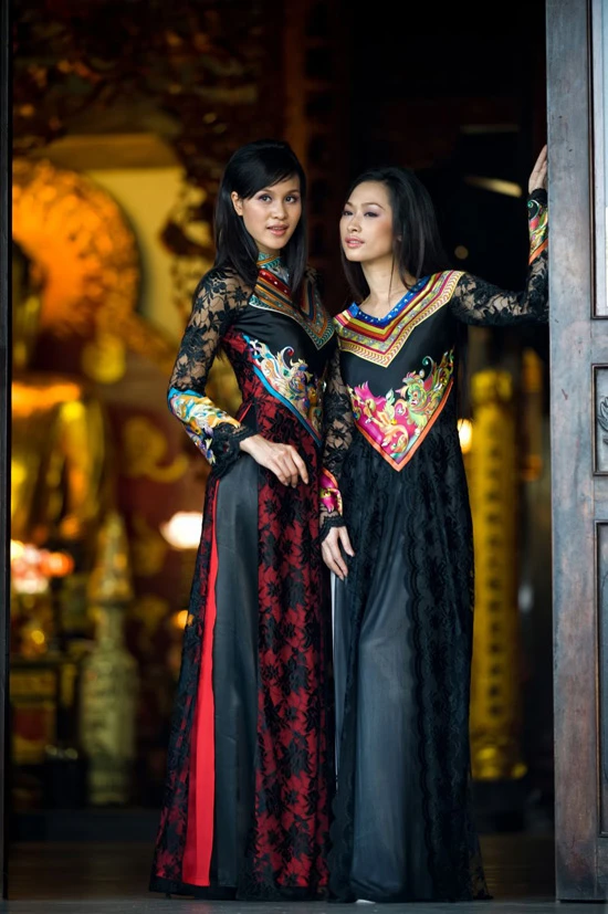 Chọn áo dài đi chùa đẹp và thanh lịch, Thời trang, ao dai, vo viet chung, le vu lan, dai le, 1000 nam thang long