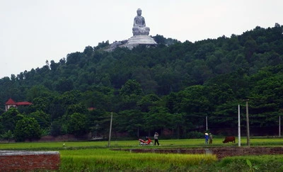 Cận cảnh Đại Phật tượng bằng đá lớn nhất Đông Nam Á ảnh 2