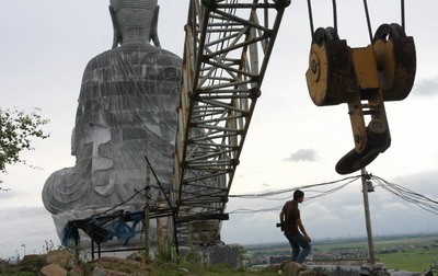 Cận cảnh Đại Phật tượng bằng đá lớn nhất Đông Nam Á ảnh 5 Cận cảnh Đại Phật tượng bằng đá lớn nhất Đông Nam Á ảnh 5