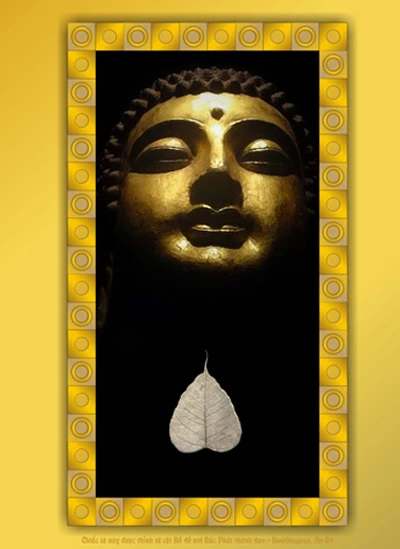 Tác phẩm Từ Nhãn Thị: Đôi mắt Đức Phật đang nhìn xuống với nét hiền từ, đầy giải thoát như đang chiêm nghiệm và lắng nghe cuộc sống con người trần thế.