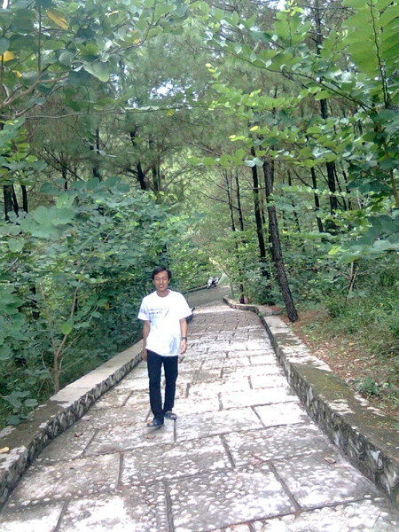 Đường lên Tháp chuông Hòa Bình.