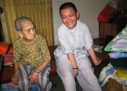 Huỳnh Thị Kiều Thanh cười thật tươi. Ảnh: Ngoan Ngoan