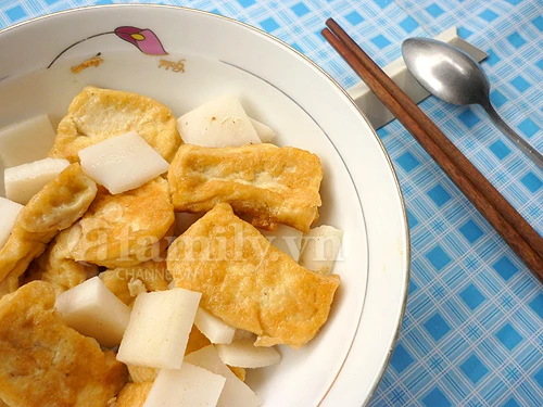 Đậu phụ kho cùi dừa, Bếp Eva, Đậu phụ kho cùi dừa, dau phu, cui dua, mon ngon, mon ngon de lam