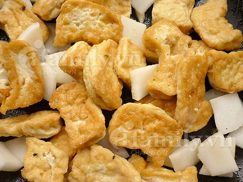 Đậu phụ kho cùi dừa, Bếp Eva, Đậu phụ kho cùi dừa, dau phu, cui dua, mon ngon, mon ngon de lam