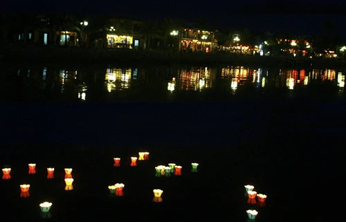 Ánh hoa đăng chất chứa lời nguyện cầu...