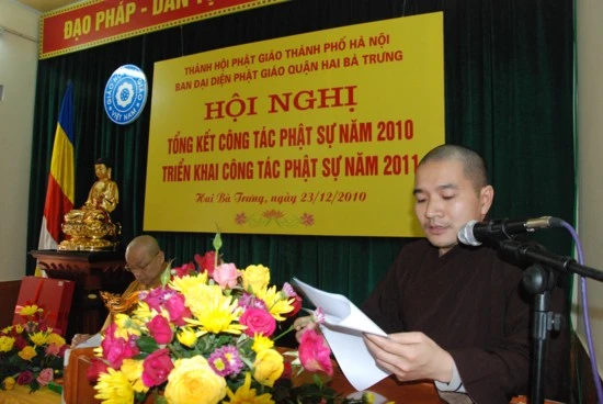 Hà Nội: Phật giáo quận Hai Bà Trưng tổng kết công tác Phật sự 2010 ảnh 5 Hà Nội: Phật giáo quận Hai Bà Trưng tổng kết công tác Phật sự 2010 ảnh 5
