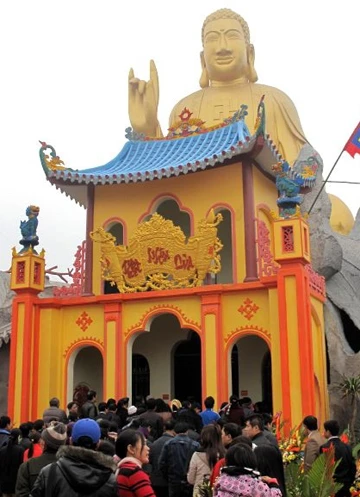 Khánh thành công trình Chùa nằm trong lòng Phật lớn nhất miền Bắc