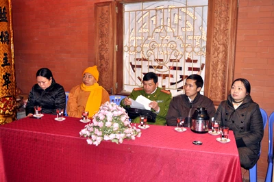 Lạng Sơn: Tuyên truyền trật tự an toàn giao thông đến Phật tử ảnh 1