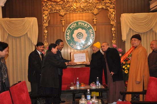 Hà Nội: Các cơ quan lãnh đạo Trung ương thăm và chúc Tết GHPGVN ảnh 4