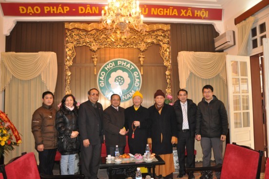 Hà Nội: Các cơ quan lãnh đạo Trung ương thăm và chúc Tết GHPGVN ảnh 8
