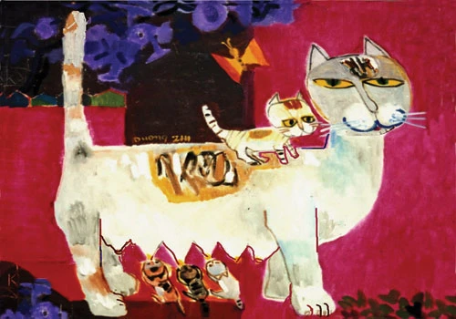 Mùa xuân - sơn dầu