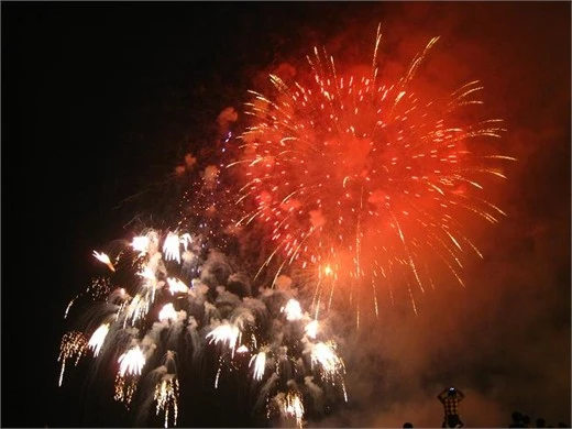Clip pháo hoa trong thời khắc giao thừa