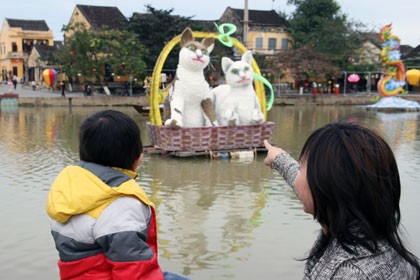 Độc đáo lồng đèn con mèo ảnh 2