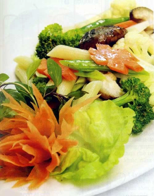 Món chay ngày Tết (Mồng 3), Ẩm thực, am thuc, mon chay, nui xao, cha gio, trai cay, mon ngon, mon ngon de lam